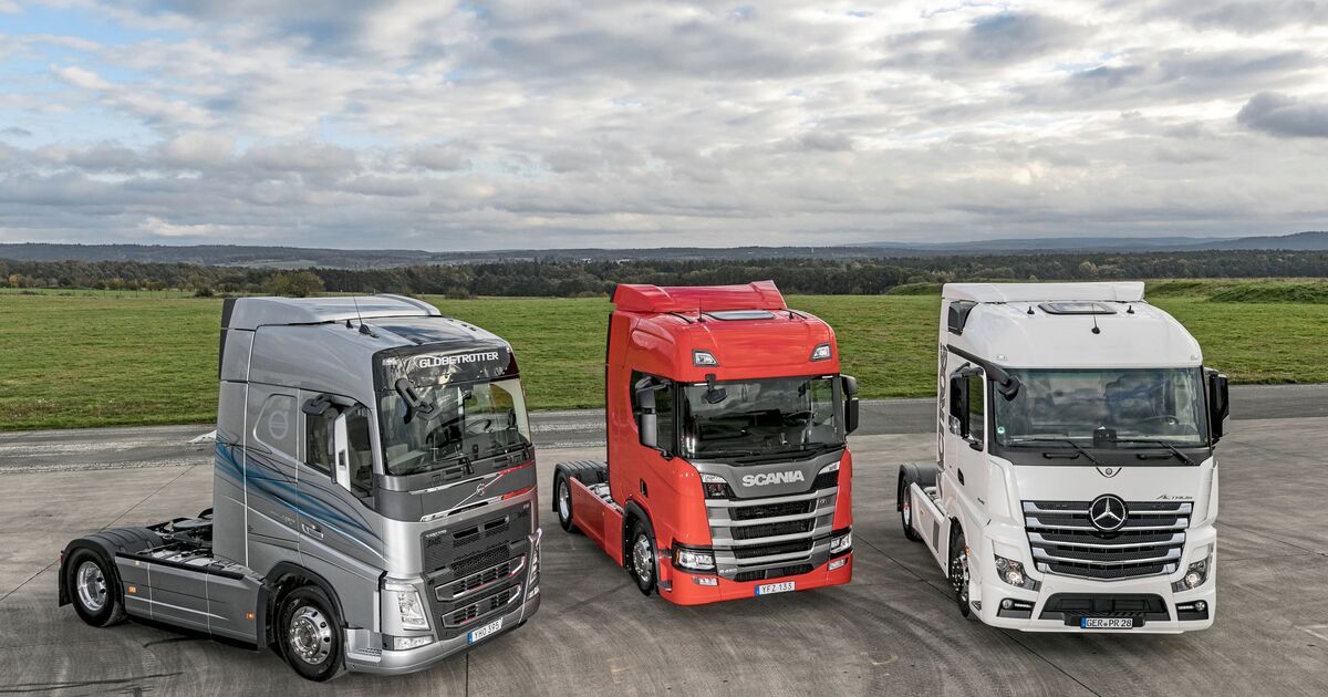 1000 Punkte Test Mercedes Scania Volvo Obere Lkw Mittelklasse Im Vergleich Eurotransport