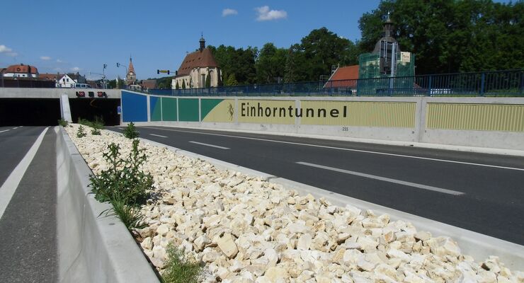 Einhorn-Tunnel, Schwäbisch Gmünd, Lkw, Blitzer