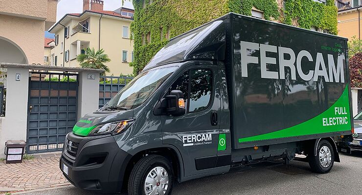 Fercam nutzt den E-Ducato für nachhaltige Transporte.