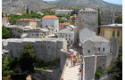 Hilfstransport nach Bosnien, geteilte Stadt, Mostar