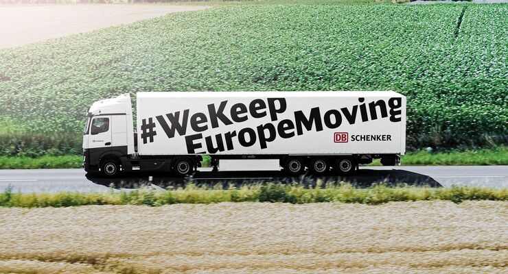 Kampagne, WeKeepEuropeMoving, DB Schenker, Lkw