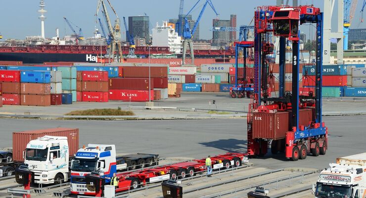 Lang-Lkw, Hamburg, Container, Terminal, Spedition Kruse