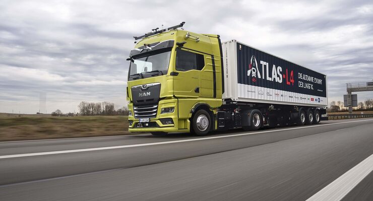 MAN Truck & Bus ist Teil des Projekts ATLAS-L4 fürs autonome Fahren von Lkw auf Schnellstraßen.