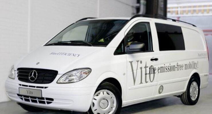 Mercedes-Benz Vito fährt mit Elektromotor
