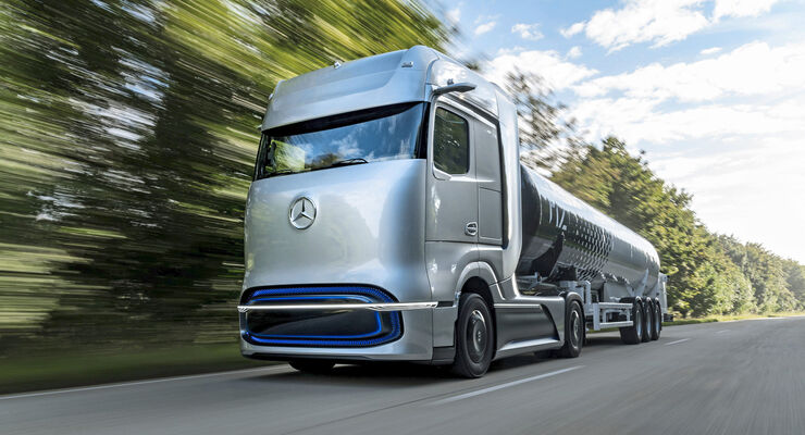 Mercedes GenH2 Truck Wasserstoff Brennstoffzelle Lkw 2020