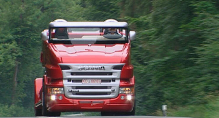 N 24 Transportwelt: Unterwegs im Scania Cabrio