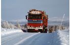 Scania R 142 auf Schneepiste