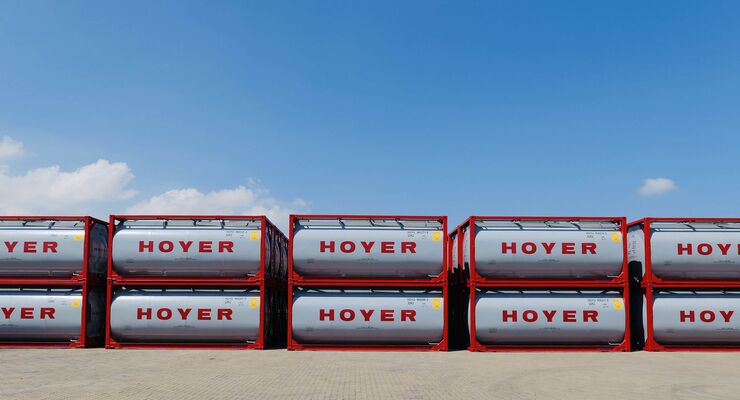 Tankcontainer der Hoyer Group