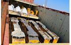 Transport von fünf Lokomotiven aus den USA nach Peru