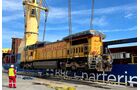 Transport von fünf Lokomotiven aus den USA nach Peru