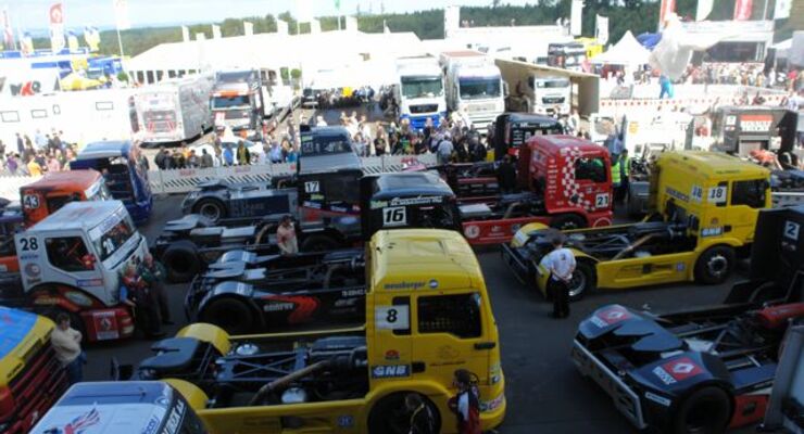Truck-Grand-Prix, Truck Race, Lkw, Parc fermé