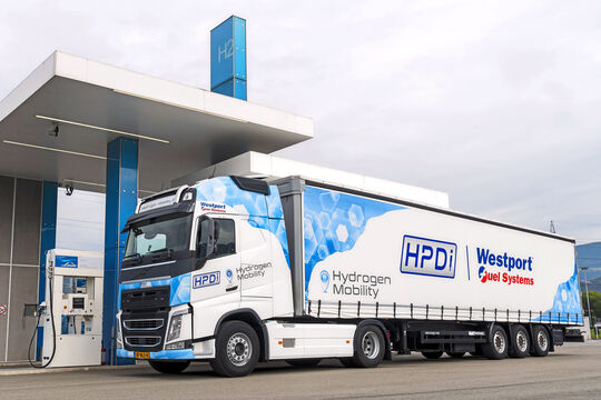 Westport Fuel Systems HPDI H2 Wasserstoff Motor Verbrenner Einspritzung 2022 Volvo FH