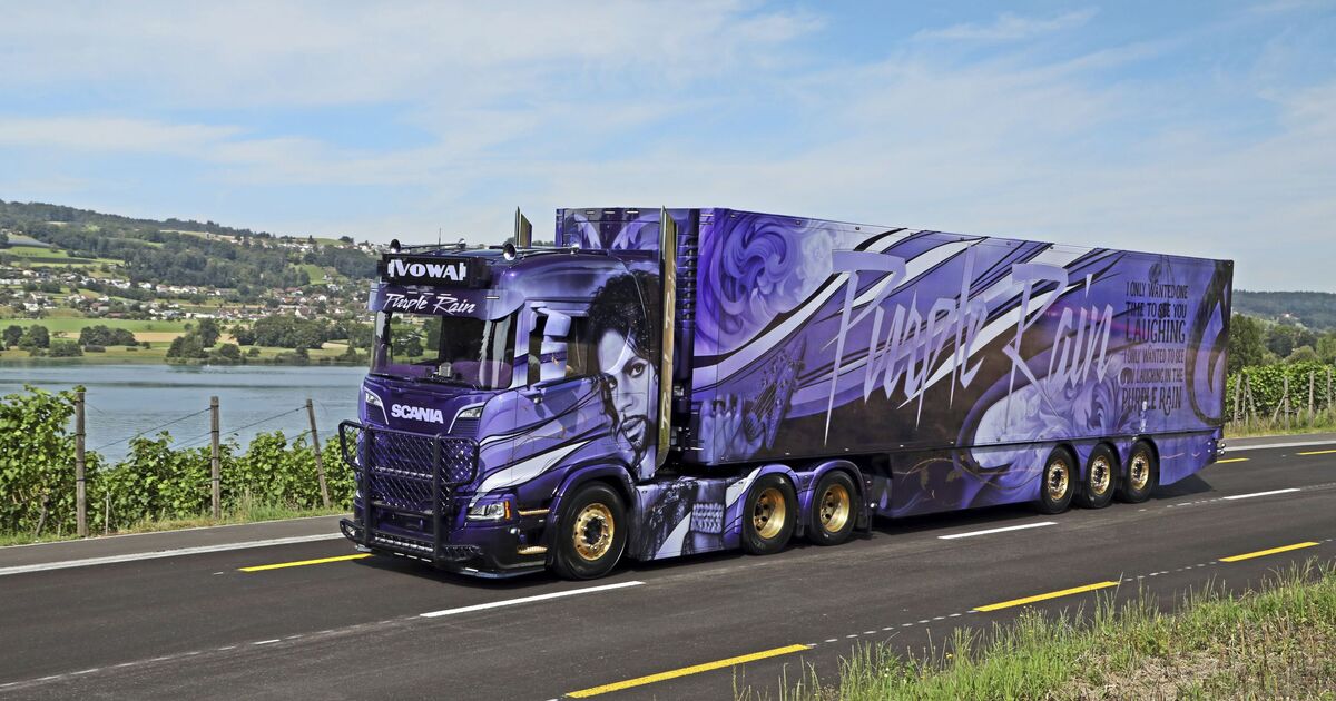 Tekno 1:50 Scania NG R 6x2 Truck With Trailer – 'Purple Rain' VOWA Prince Limited Edition