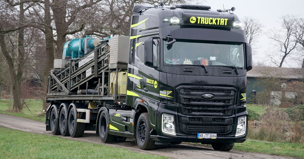 Schicker Ford F Max mit Gülleseparator Ein Supertruck auf dem